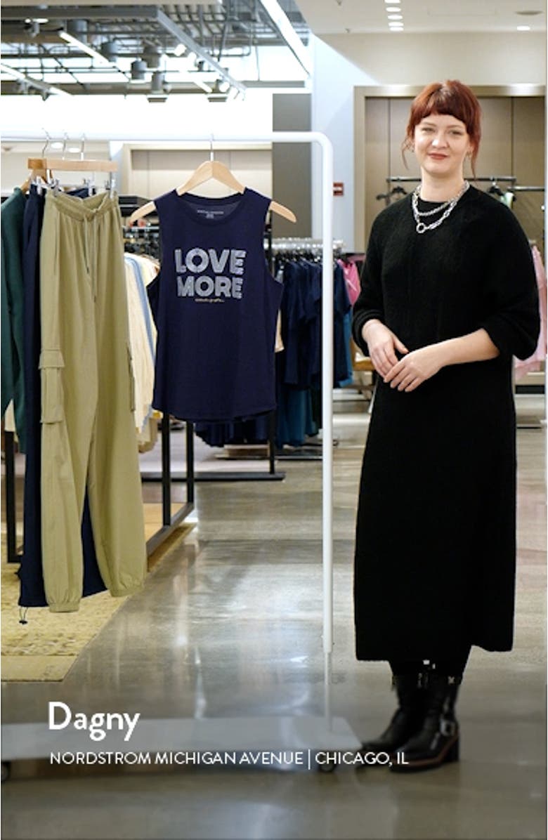 Love More Cotton & Modal Graphic Tank, sales video thumbnail