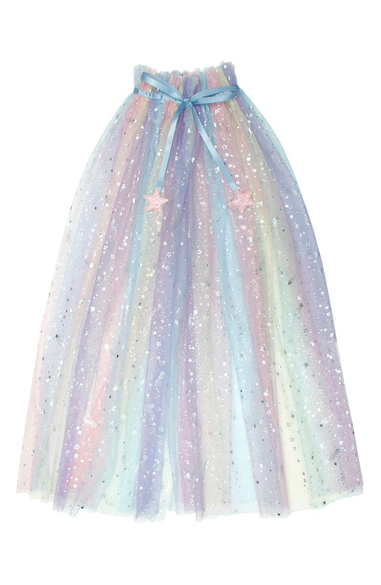 Mimi & Lula Kids' Ombre Rainbow Cape, Main, color,