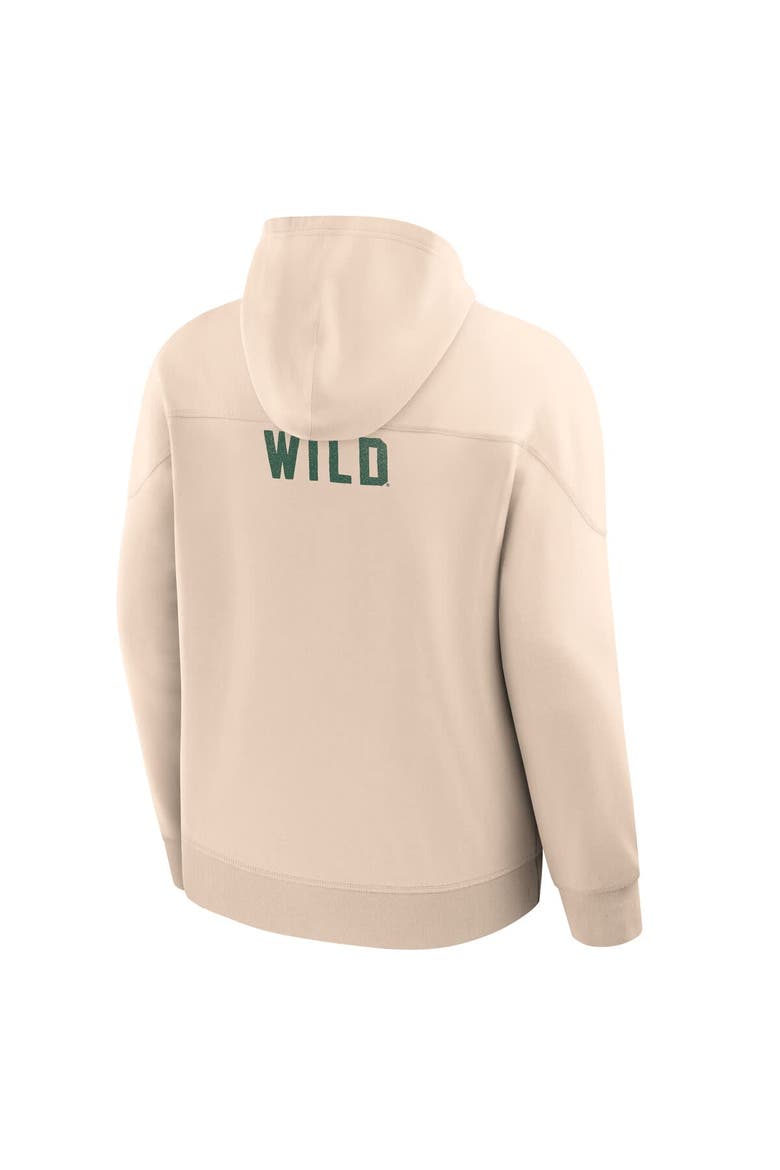 Men's Fanatics Cream Minnesota Wild Vintage Hoodie, Alternate, color, Cream