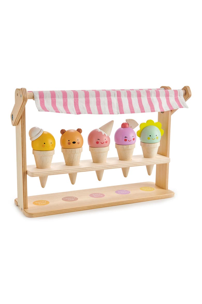 Scoops & Smiles Ice Cream Cone Stand Set, Main, color, MULTI