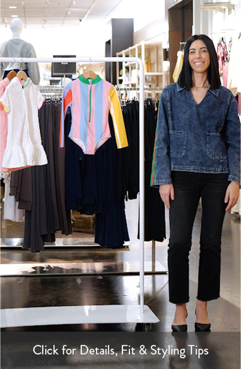 Kids' Long Sleeve Zip-Up One-Piece Rashguard Swimsuit, sales video thumbnail