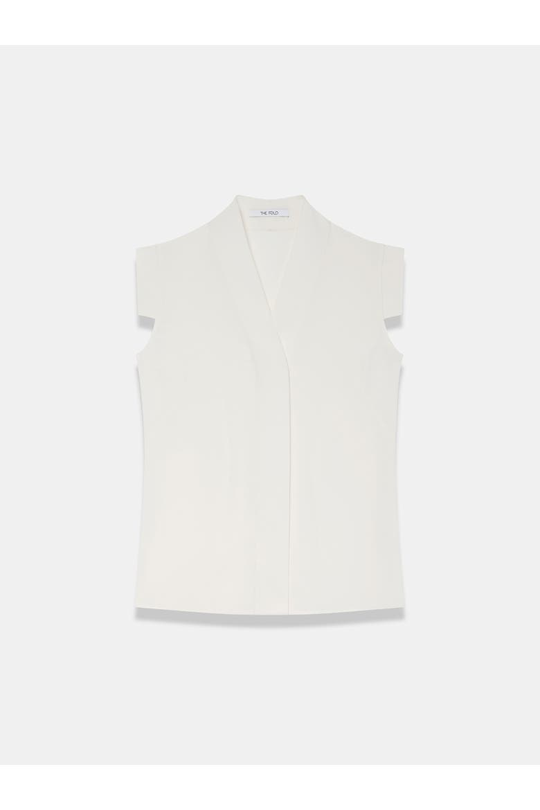 Bowery Sleeveless Silk Blouse, Alternate, color, Ivory