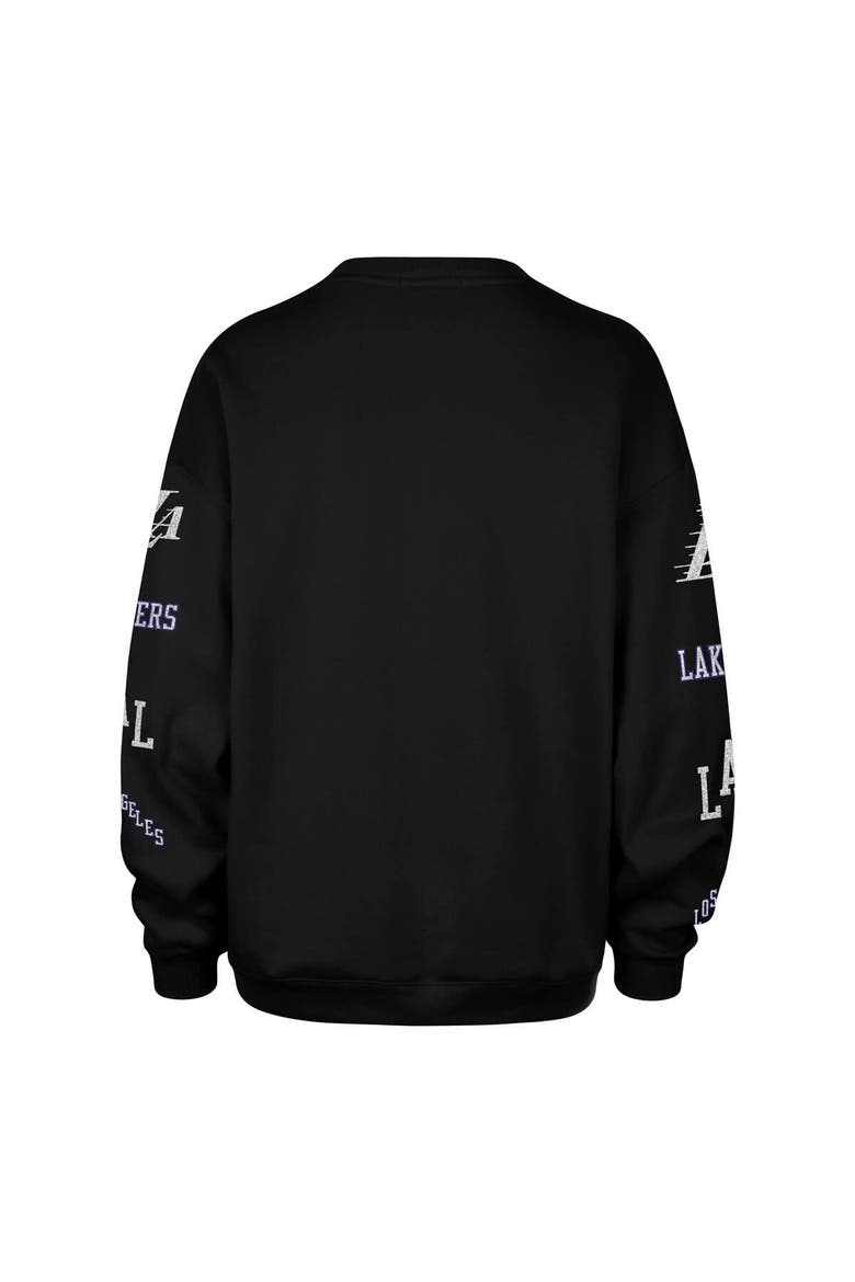 Women's '47  Black Los Angeles Lakers 2025/26 City Edition Go Big Oversized Sweatshirt, Alternate, color, Black