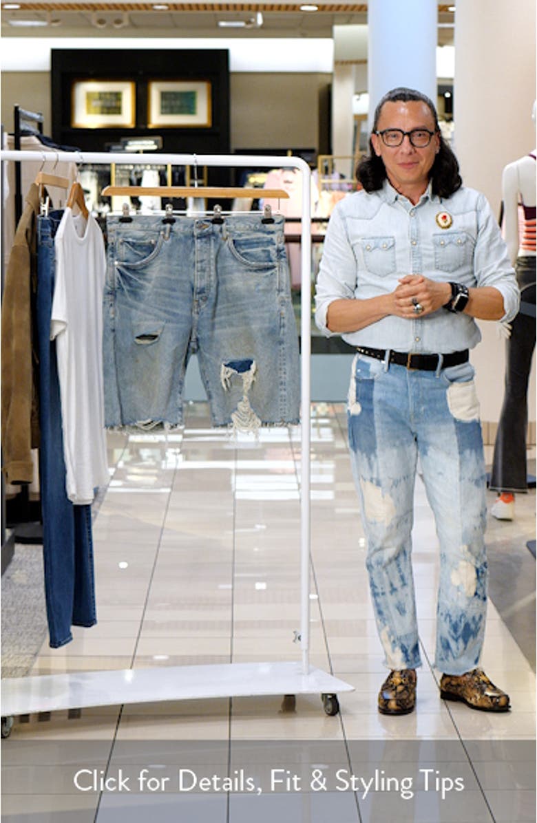 Faros Rip Patch Denim Shorts, sales video thumbnail