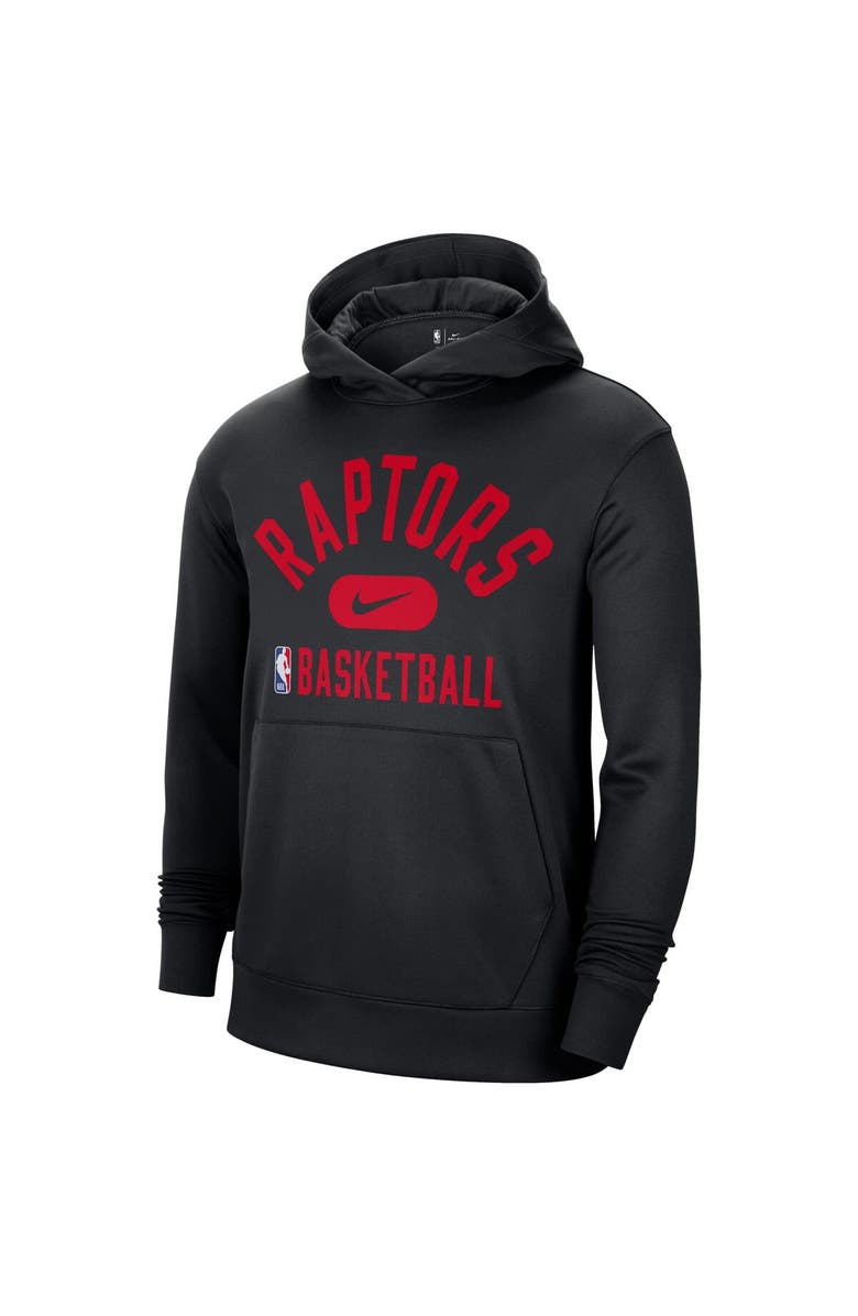 Nike Men's Nike Black Toronto Raptors 2021-2022 Spotlight On Court Performance Practice Pullover Hoodie, Alternate, color, Black