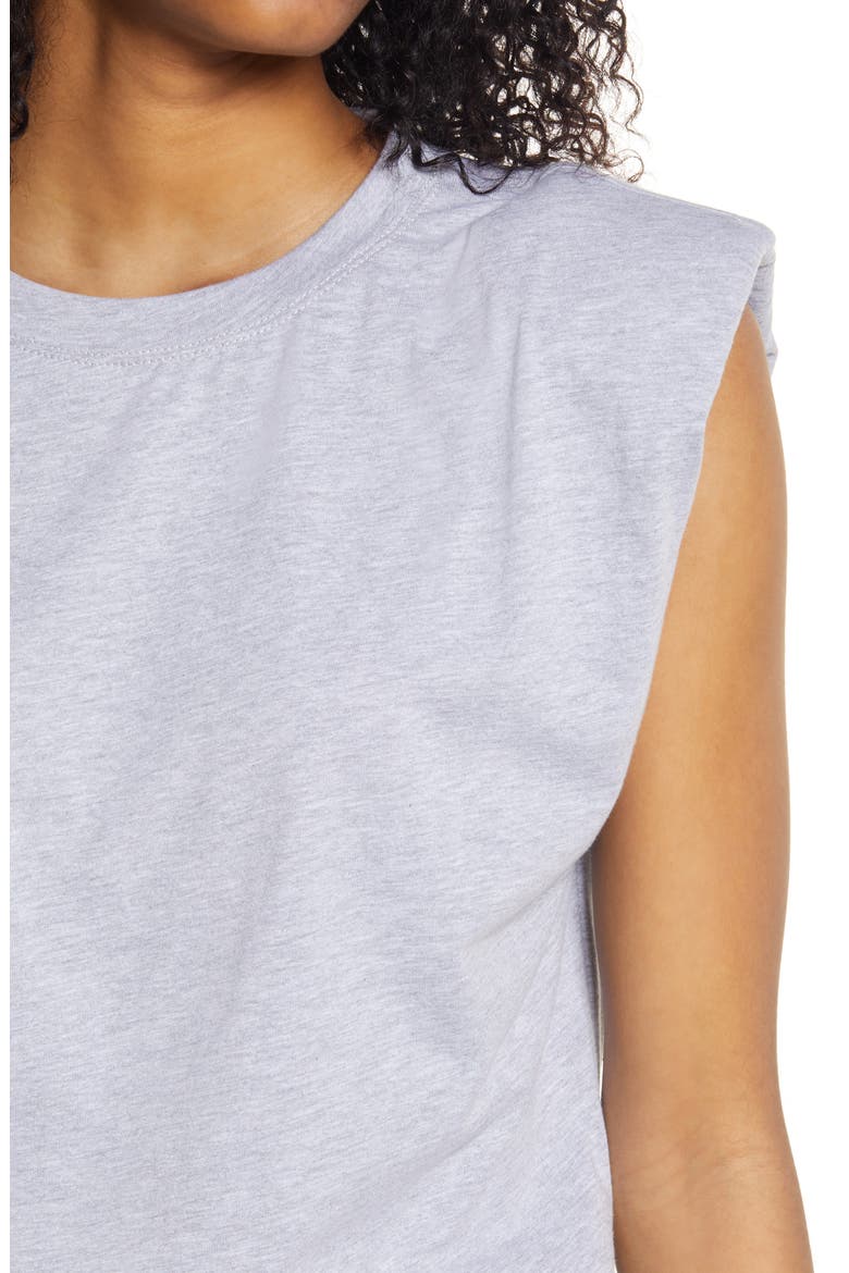 Padded Shoulder Tank, Alternate, color, LIGHT GREY