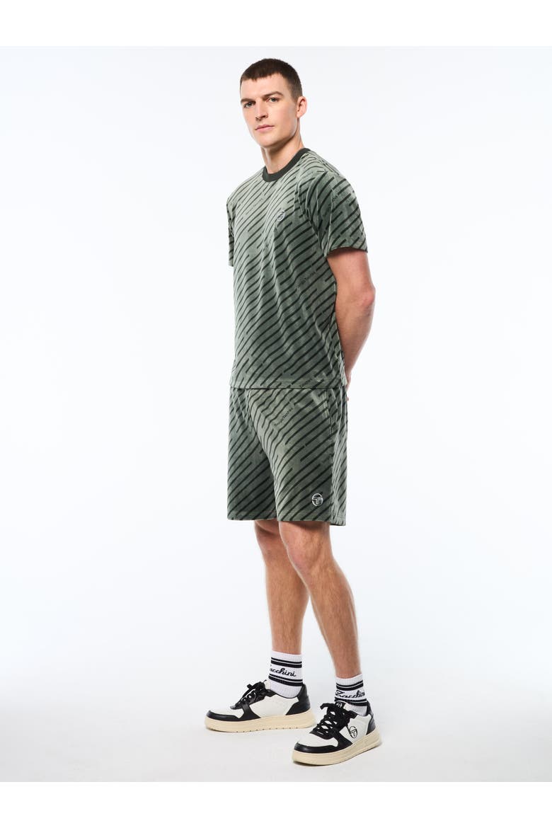 Obliquo Velour T-Shirt, Alternate, color, AGAVE GREEN
