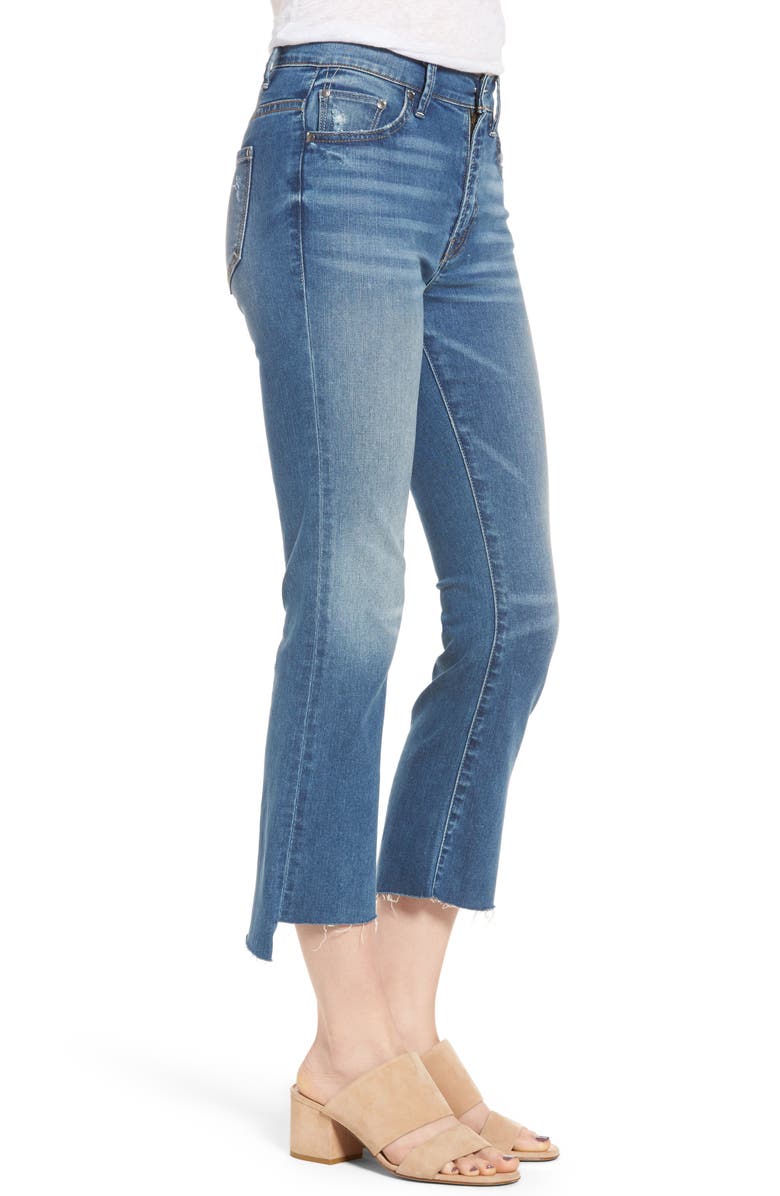 EVIDNT Girlfriend Step Hem Crop Flare Jeans, Alternate, color, 