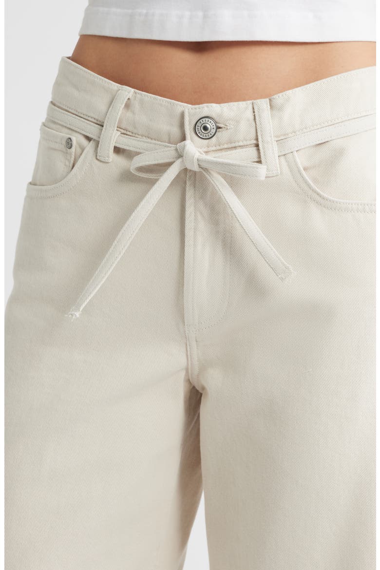 Morgan Mid Rise Jeans, Alternate, color, LIGHT CREAM COLORED