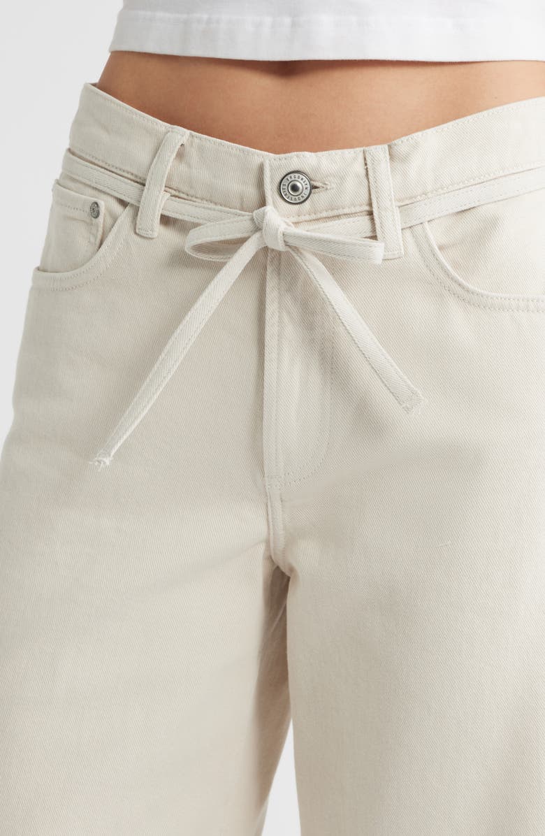 Brooklyn Industries Morgan Mid Rise Jeans, Alternate, color, Light Cream Colored