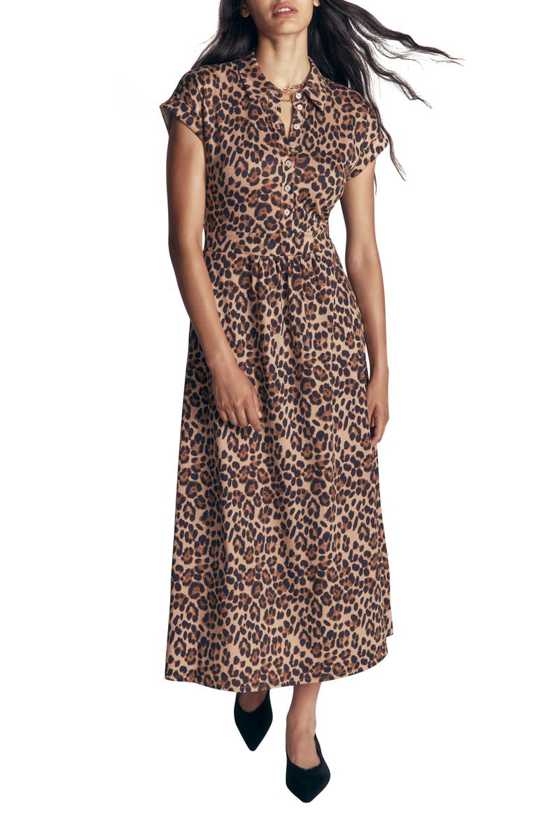 Fae Jersey Shirtdress, Main, color, MULTI, BRUSHED ANIMAL