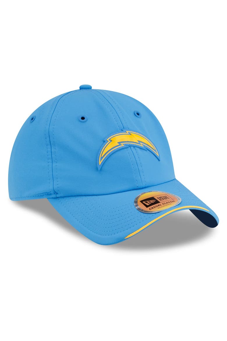 Men's New Era Powder Blue Los Angeles Chargers 2026 Sideline Casual Classic Adjustable Hat, Alternate, color, Powder Blue