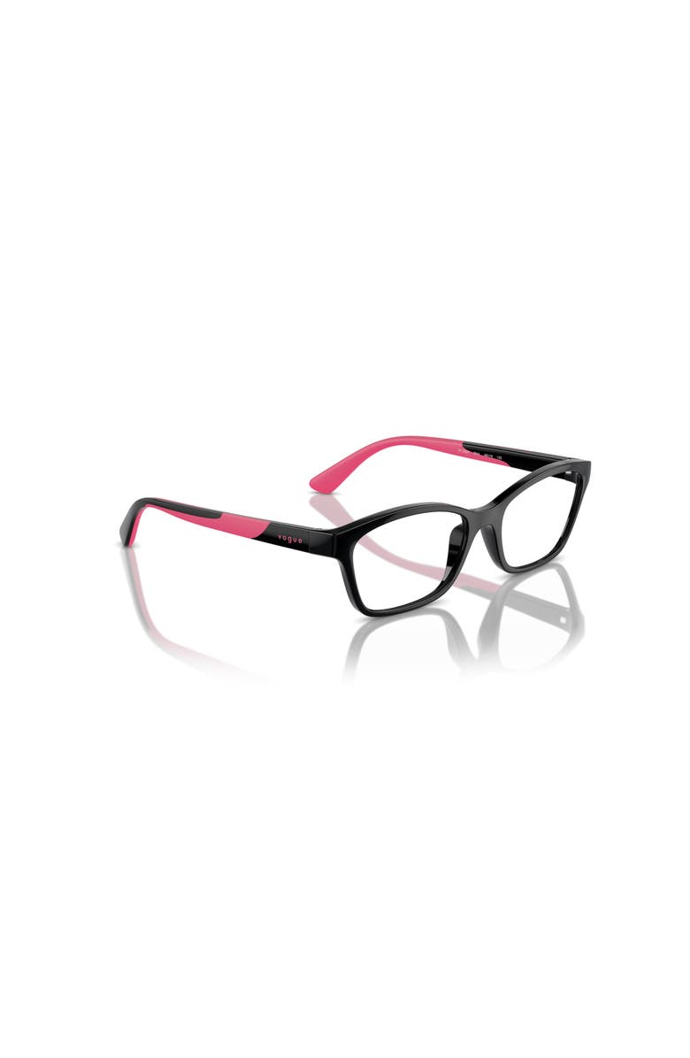 Vogue Eyewear 49mm Cat Eye optical glasses, Alternate, color, Black