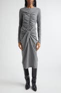 Isabel Marant Étoile Delesa Ruched Knot Long Sleeve T-Shirt