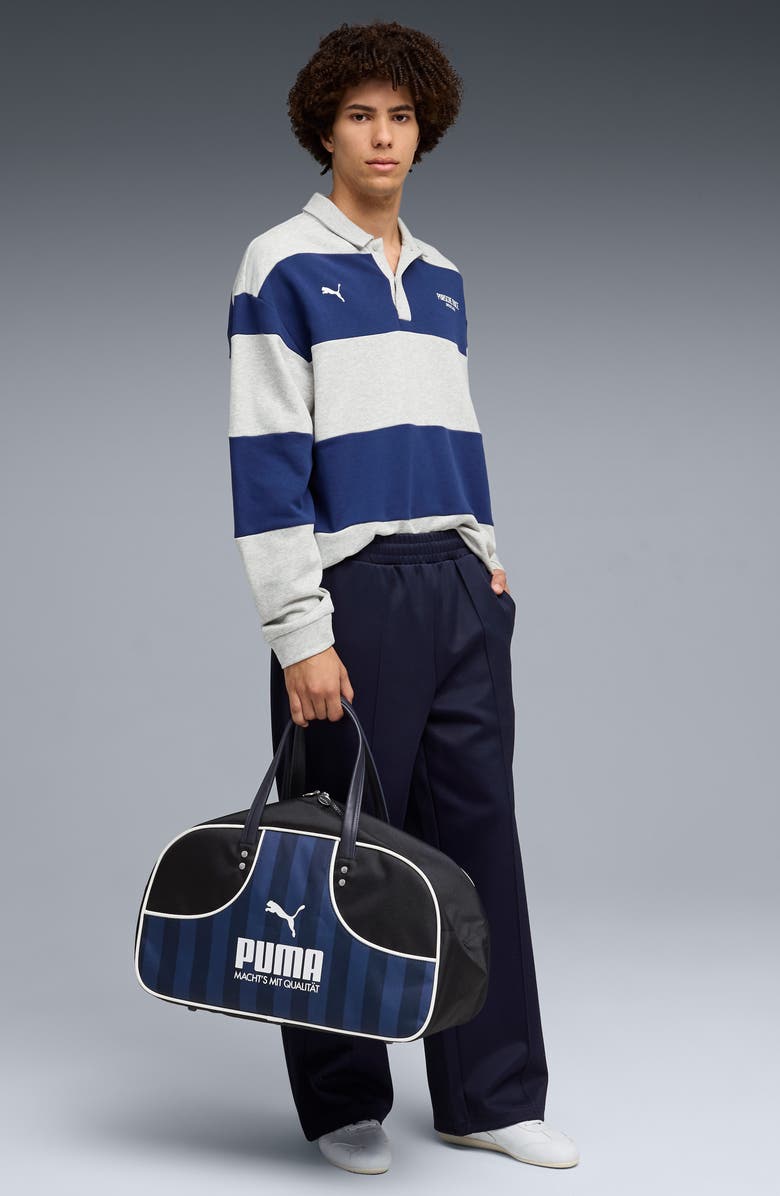 PUMA Lifestyle Crew Oversize Cotton Blend Polo, Alternate, color, Blue Jewel