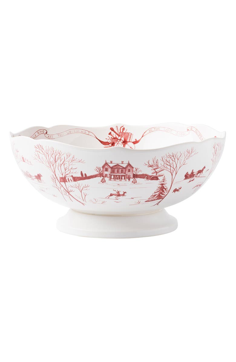 Juliska Country Estate Centerpiece Bowl, Main, color, Ruby