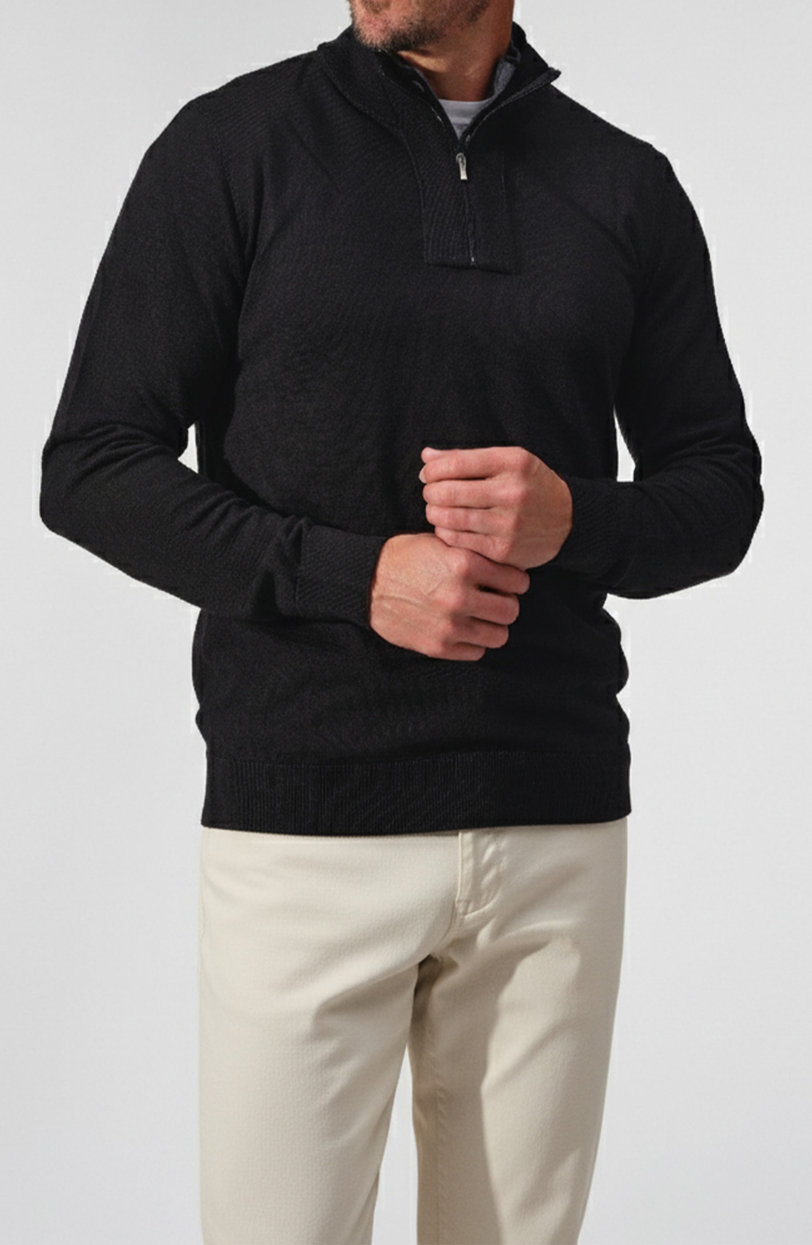 Montagna Quarter Zip Merino Wool Sweater