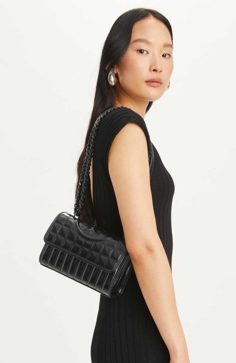 Tory Burch Fleming Metallic Convertible Shoulder Bag, Alternate, color,