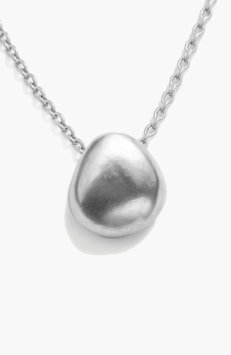 YOJ Luna Dome Necklace in Silver, Alternate, color, Silver