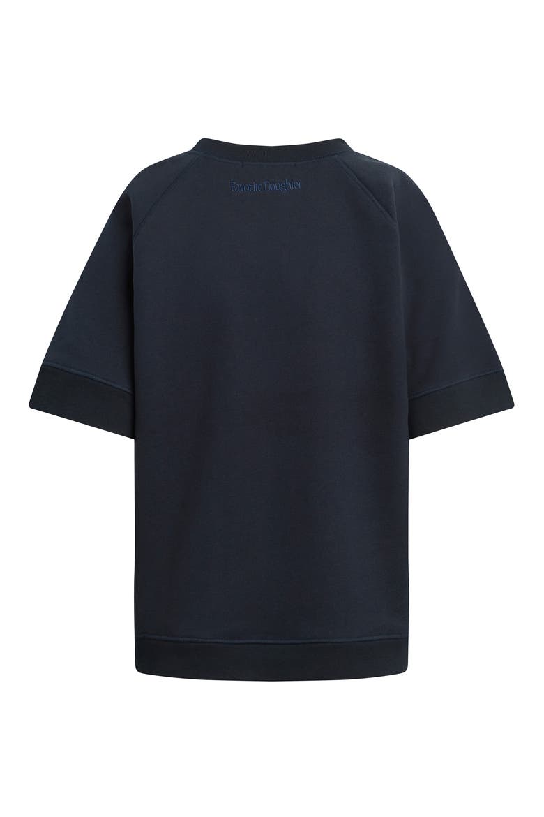 The Saturday Raglan Cotton Blend T-Shirt, Alternate, color, NAVY