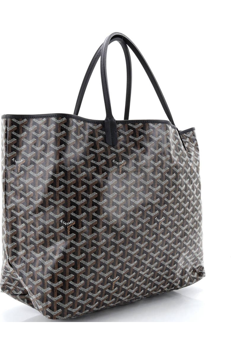 Pre-Owned Goyard Saint Louis Tote Coated Canvas GM, Alternate, color, Black