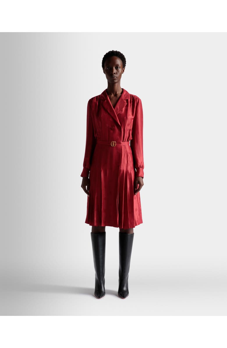 Bally Emblem Belted Dress, Alternate, color, 