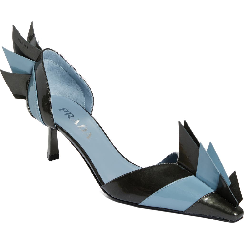 Prada Two-tone Leather Pumps In Multi