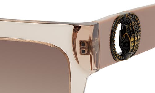 Kurt Geiger London 50mm Square Sunglasses In Beige/brown Gradient