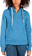 ANTIGUA Women's Antigua Light Blue Spelman College Jaguars Victory Full-Zip Hoodie