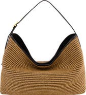 Vince Medium Vivian Raffia Hobo Bag