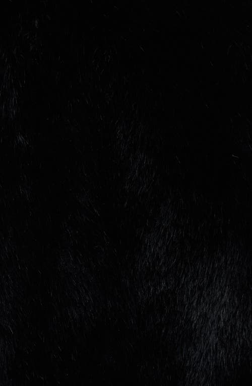 Bcbg Faux Mink Bomber Jacket In Black