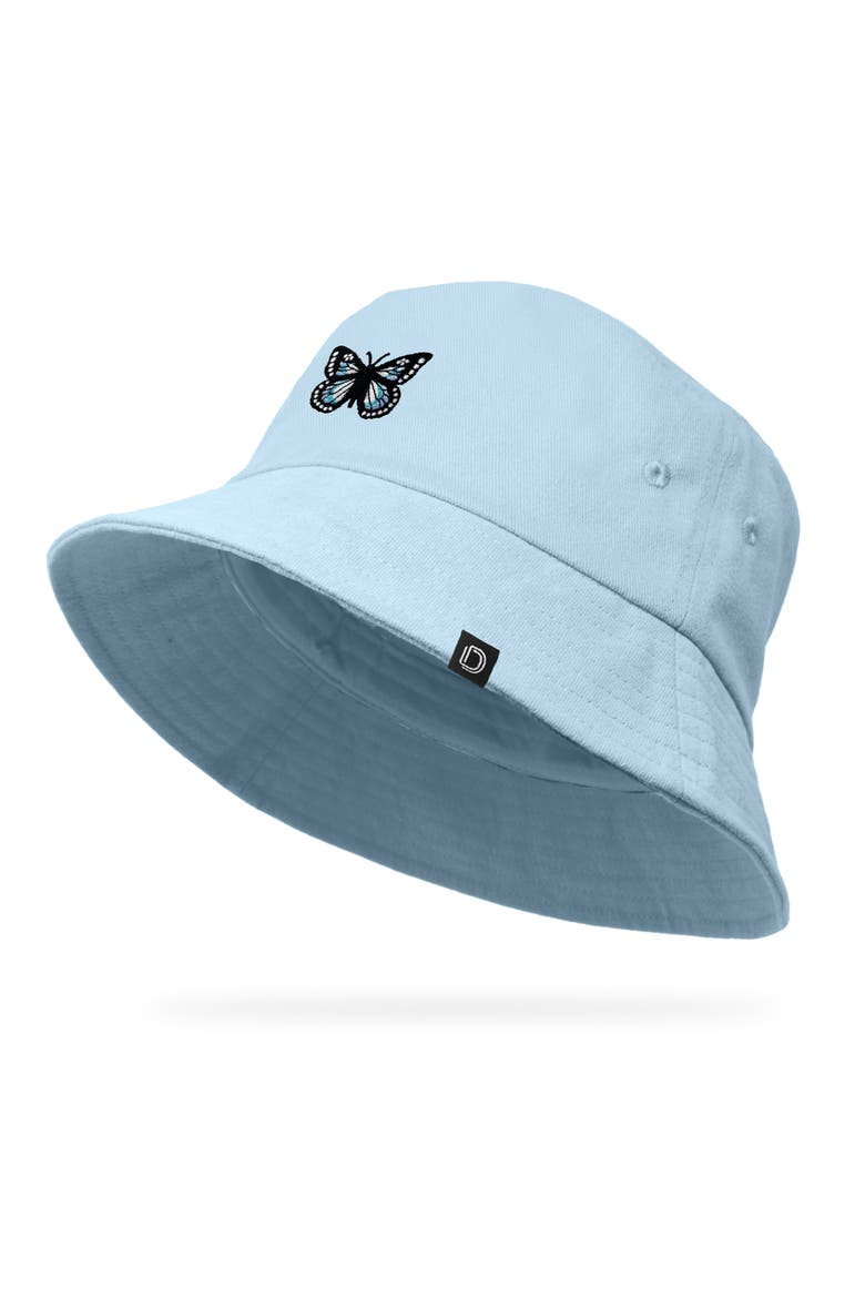 Butterfly Bucket Hat, Alternate, color, Forever Blue