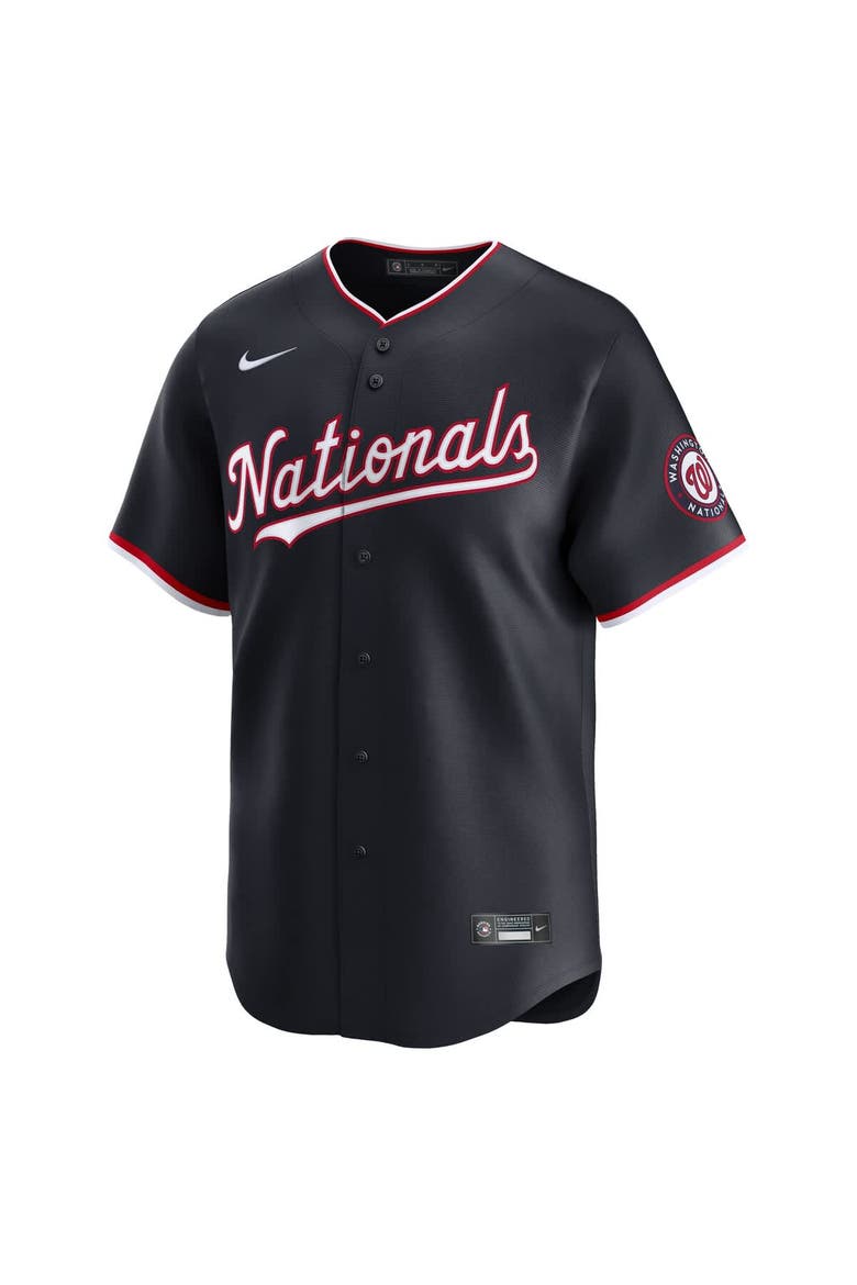 Men's Nike James Wood Navy Washington Nationals Alternate Limited Jersey, Alternate, color, Navy