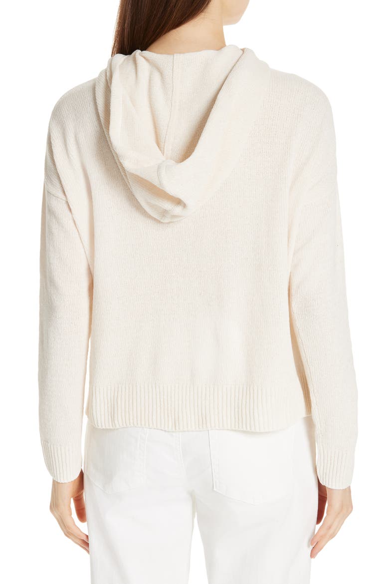 Organic Cotton Chenille Hoodie, Alternate, color, SOFT WHITE