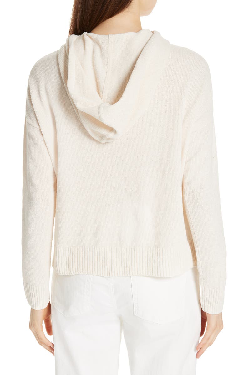 Eileen Fisher Organic Cotton Chenille Hoodie, Alternate, color, 