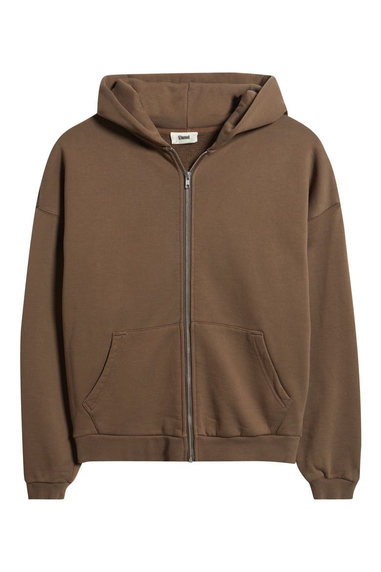 Core Zip Hoodie, Alternate, color, VINTAGE BROWN