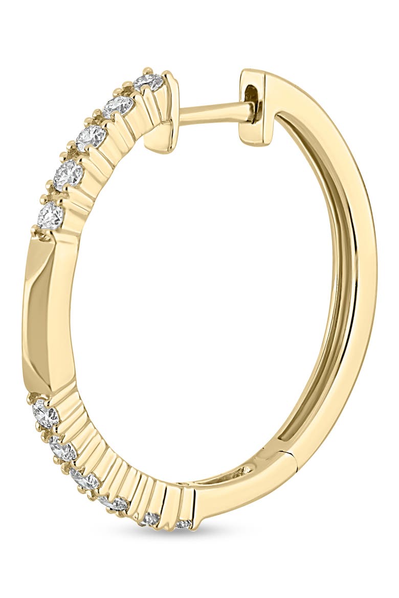 Kiera 18k Gold Diamond Hoop Earrings, Alternate, color, 18KY
