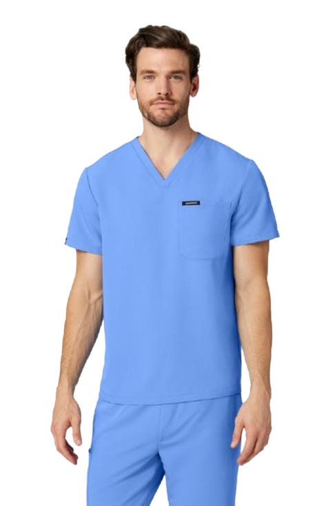 Holmes Men's 1-Pocket Classic V-Neck Scrub Top