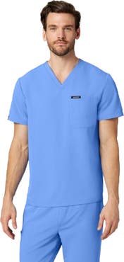 JAANUU Holmes Men's 1-Pocket Classic V-Neck Scrub Top