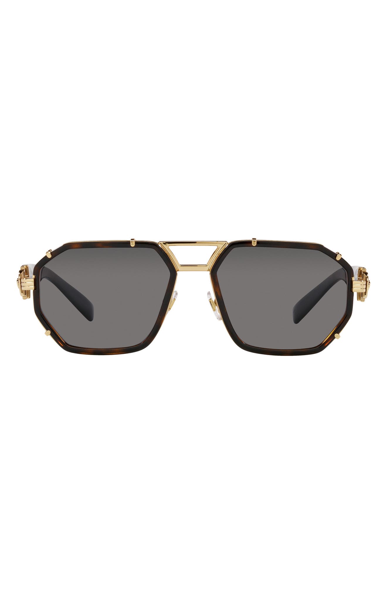 Versace 58mm Irregular Sunglasses