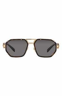 Versace 58mm Irregular Sunglasses