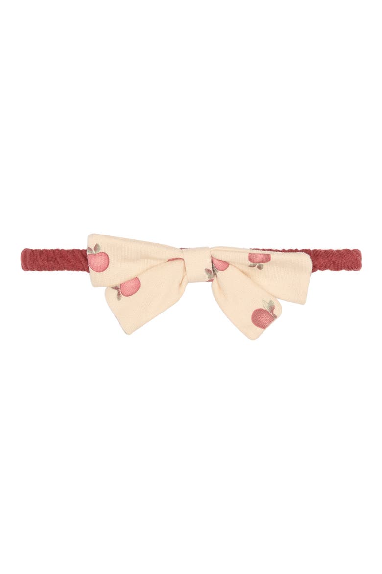 4-Piece Apple Print Collared Top, Pants, Headband & Socks Set, Alternate, color, APPLES