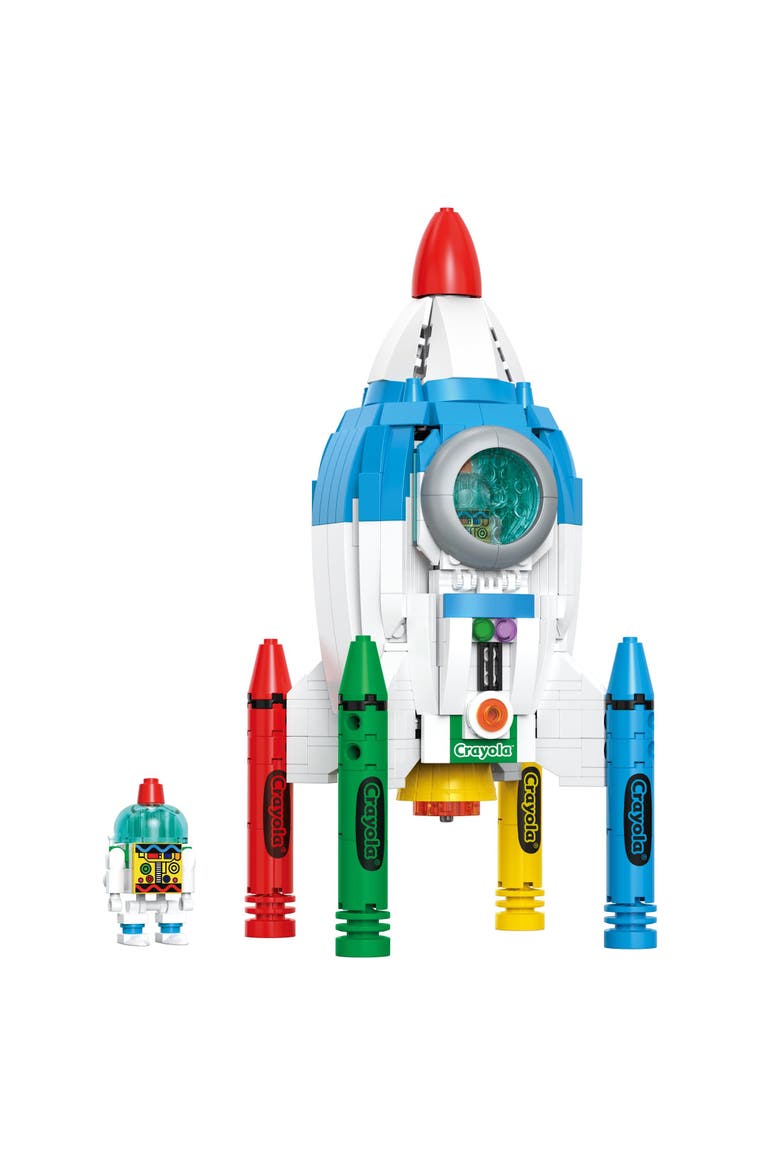 Crayola Rocketship Building Set, Alternate, color, None