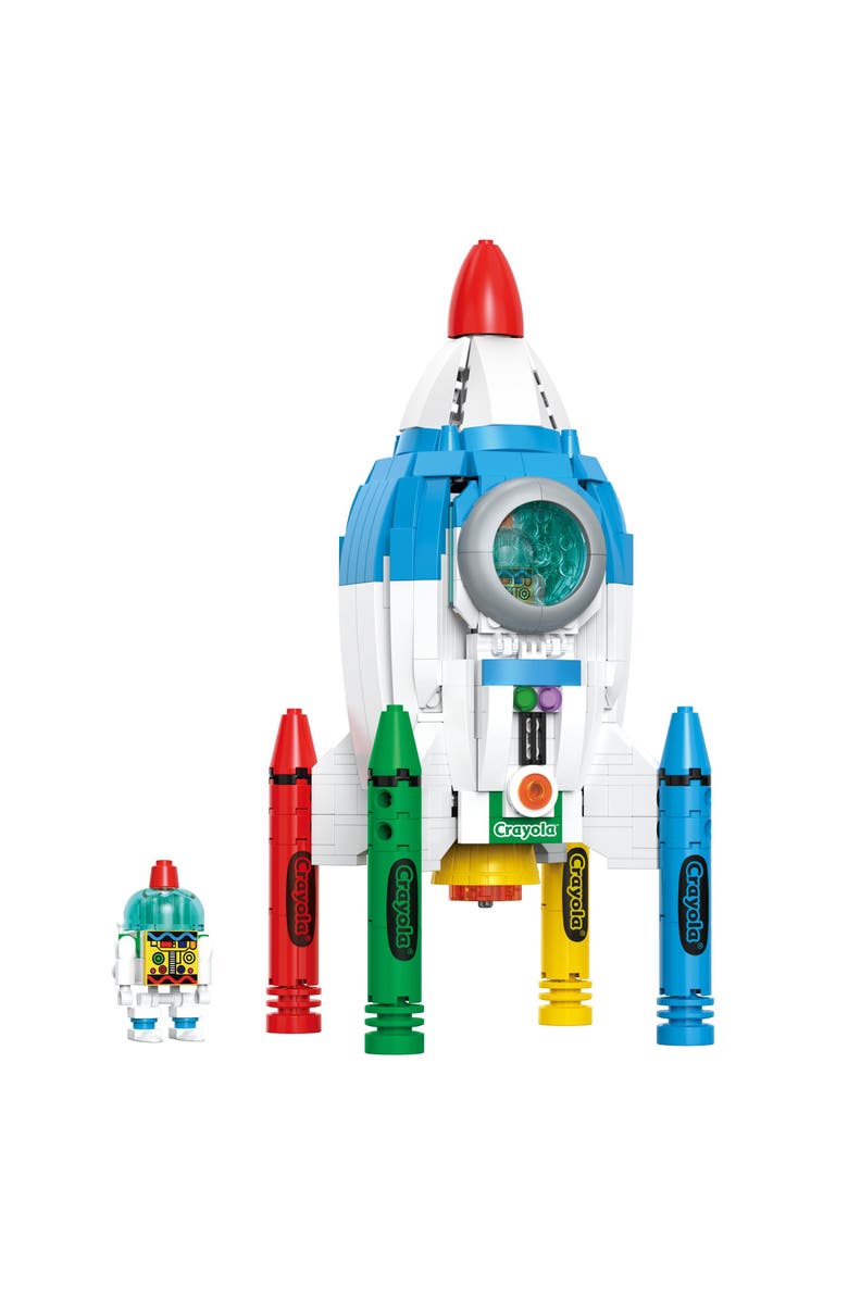 Brickcraft Crayola Rocketship Building Set, Alternate, color, NO COLOR