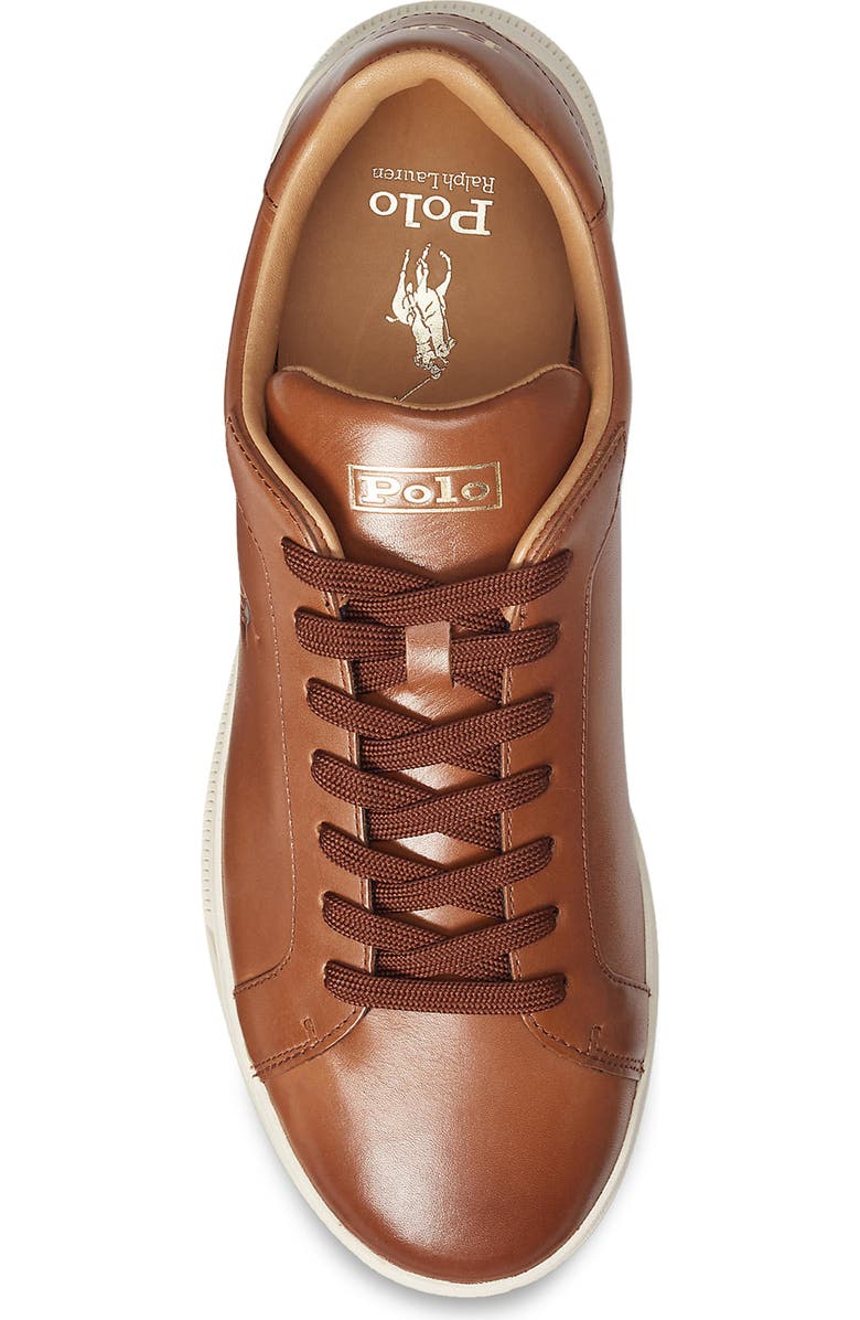 Ralph Lauren Heritage Court II Low Top Sneaker, Alternate, color, Polo Pale Russet