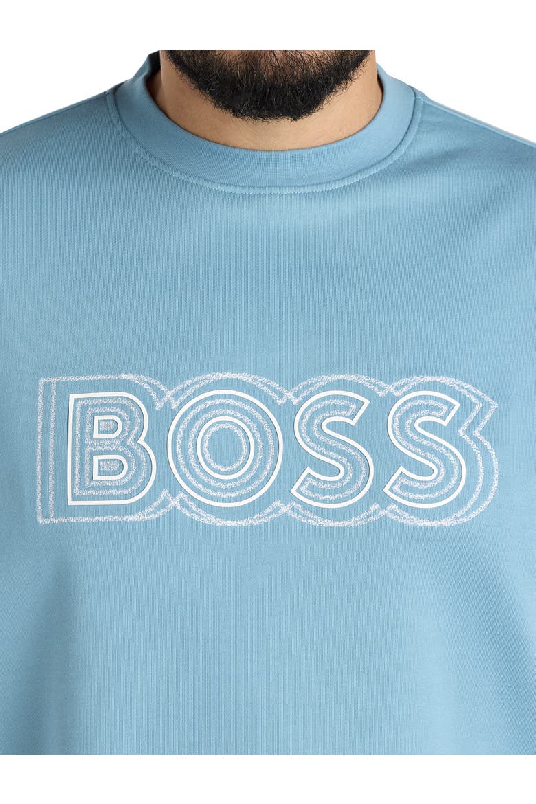 Big & Tall Soleri Crewneck Sweatshirt, Alternate, color, PASTEL BLUE