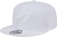 New Era Men's New Era Philadelphia Eagles Main White on White 9FIFTY Snapback Hat
