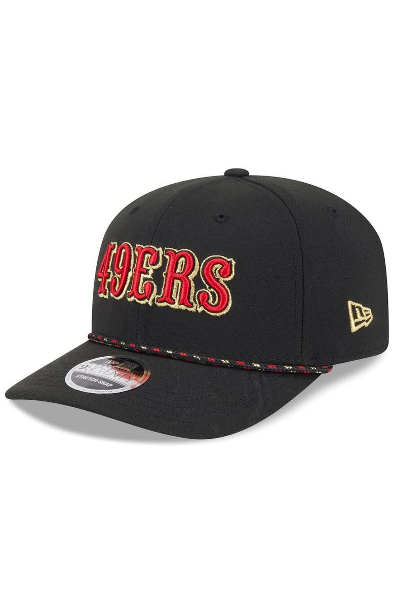 Men's New Era  Black San Francisco 49ers 2025 Rivalries Collection Sideline 9SEVENTY Adjustable Hat, Main, color, Black