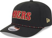 New Era Men's New Era  Black San Francisco 49ers 2025 Rivalries Collection Sideline 9SEVENTY Adjustable Hat