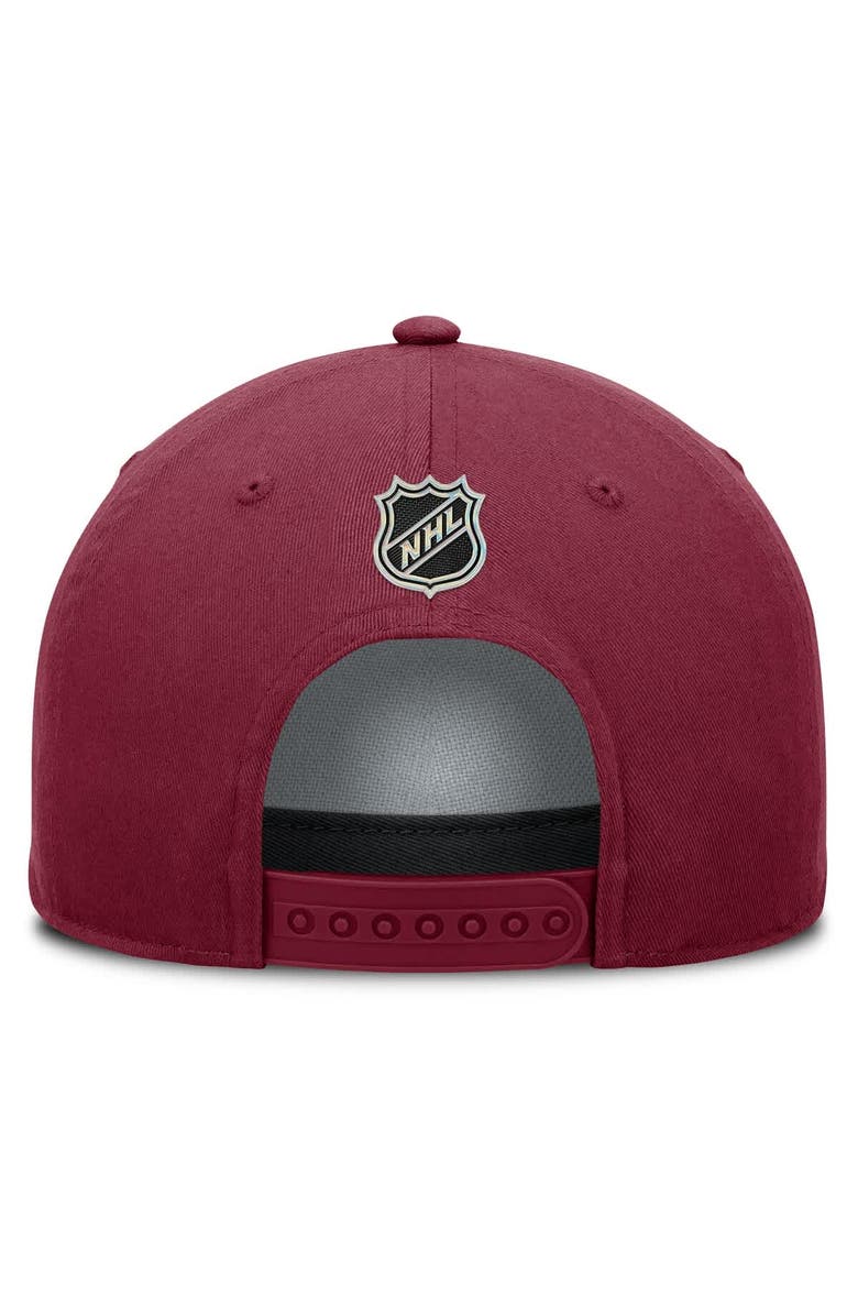 FANATICS Men's Fanatics Burgundy Colorado Avalanche Authentic Pro Rink Roper A-Frame Adjustable Hat, Alternate, color, Burgundy